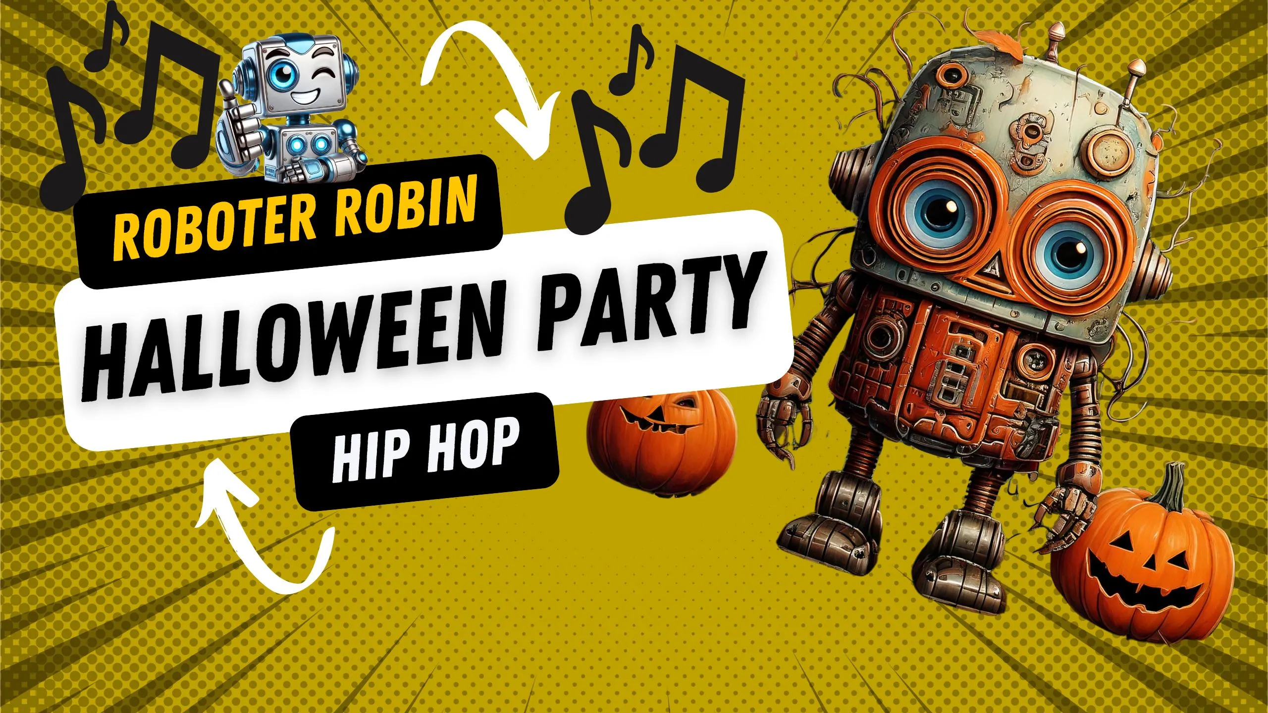 Halloween Party Thumbnail Roboter Robin
